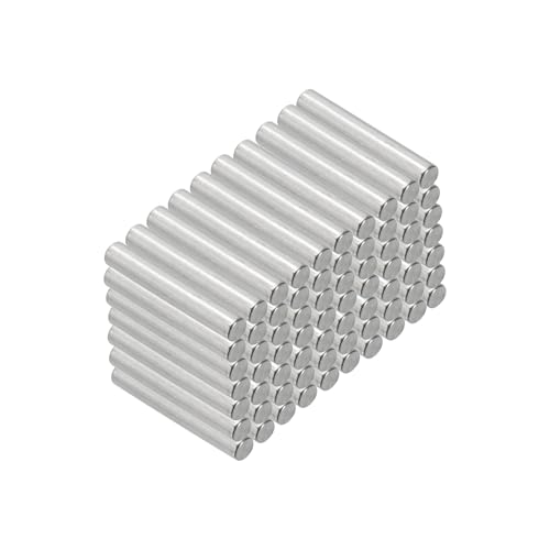 PATIKIL 100 Stück 304 Edelstahlstifte Zylinderstifte 2 x 12 mm, Passstifte Dübelstift Regalstifte Metallstifte Unterstützen Hardware für Metallgeräte Möbelinstallation Positionierung