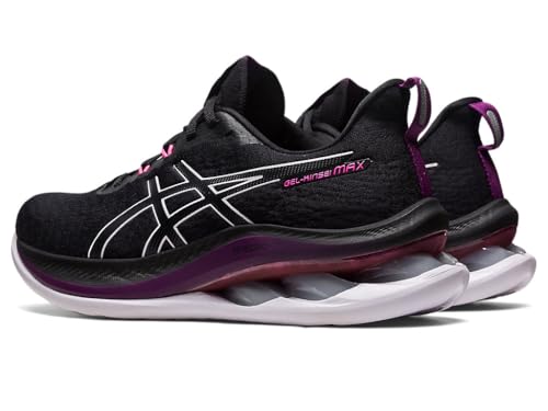ASICS Women's Gel-Kinsei MAX Running Shoes, 8, Black/Lilac HINT