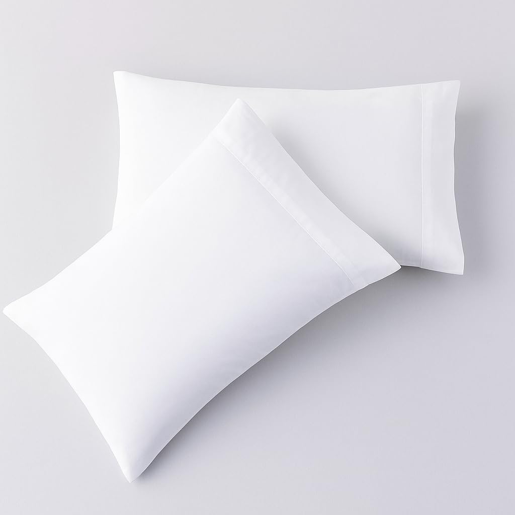 Queen Size Sheets Set - 4 Piece Set - Hotel Luxury Bed Sheets - Extra Soft - 10" Deep Pockets - Easy Fit - Breathable & Cooling - Comfy -White Solid - 100% Cotton Sheets - 4 PC