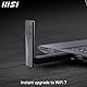 MSI BE6500 WiFi 7 USB Adapter - WLAN bis zu 2880 Mbit/s (6 GHz) + 2880 Mbit/s (5 GHz) + 688 Mbit/s (2,4 GHz), MU-MIMO, einstellbare Antenne - Kabelgebundene Halterung inbegriffen