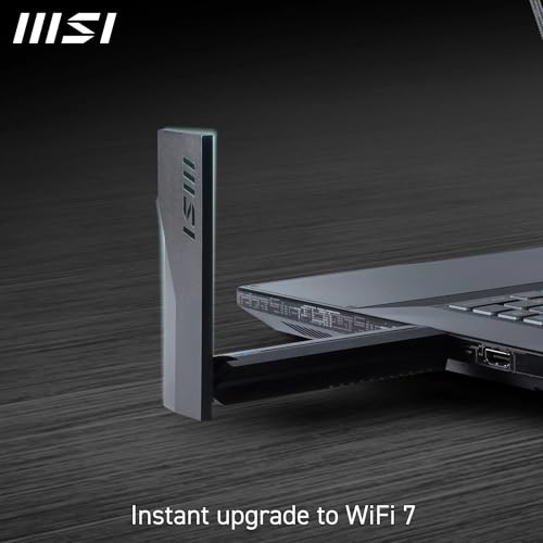MSI BE6500 WiFi 7 USB Adapter - WLAN up to 2880 Mbps (6GHz, 5GHz, 2.4GHz Wireless), USB 3.2 Gen 1, MU-MIMO, 2X High-Gain Tri-Band Antennas, Beamforming, WPA3 - Cradle Included - image 5