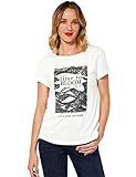Street One Damen A318515 Glitzer Shirt, Off White, 46
