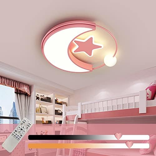 Children's Room LED Ceiling Lamp, 33W Modern Ceiling Light Dimmable With Remote Control, LED Ceiling Lamps For Girls / Boys Bedroom,Children's Room Baby Room Bedroom Living Room [Energy Class A +]