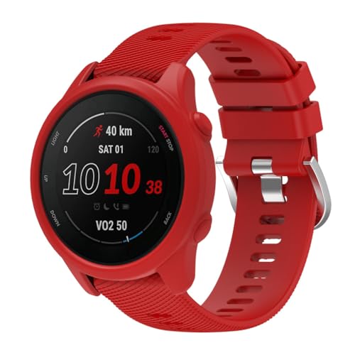 Comtax for Garmin Forerunner 255/255 Music �Ή� �P�[�X �V���R���ގ� �ی�P�[�X �J�o�[ �Ռ��z�� ���y�� �_�� �Ռ��h�~ �C�菝�h�~ �ی�J�o�[ Garmin Forerunner 255/255 Music 