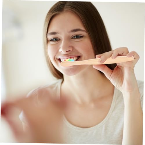 Beaupretty 6 Stück Bamboo Zahnbürsten Tragbare Weiche Borsten für Außenbereich Ergonomisches Design für Reisen und Täglichen Gebrauch – Bild 6
