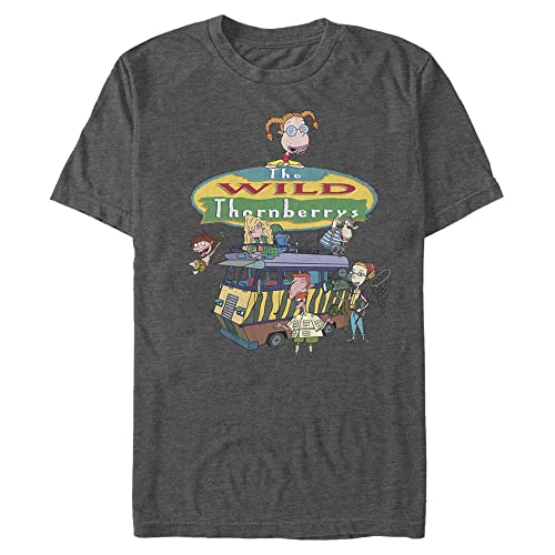 T-shirt Nickelodeon The Wild Thornberries grande taille en coton pour homme