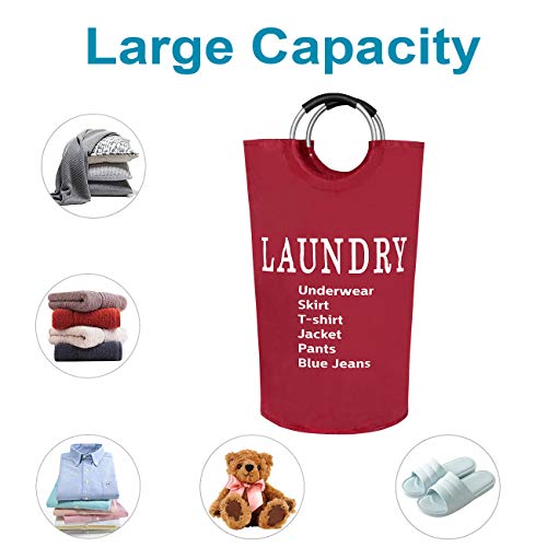 Dalykate Large Laundry Basket 82L Collapsible Oxford Fabric Laundry Hamper Foldable Clothes Laundry Bag With Handles Waterproof Washing Bin Portable Dirty Clothes Basket For College Dorm, Family #TOP2