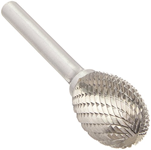 Image of Drill America SE-7 Carbide Burr /Rotary File Oval Double Cut for Die Grinder 3 /4 inch Dia. x 1 inch Cut Length with 1 /4 inch Shank and 2-3 /4 inch Overall Length, DUL Series