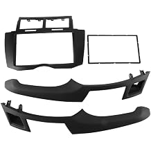 [Car Parts] Car Radio Fascia Trim Kit, 2 Din Dash Panel DVD Frame Install Kit for Toyota Yaris Vitz Platz 2005 2006 2007 2008-2011 [Easy to Replace]
