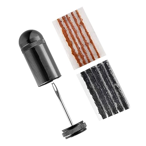 Stainless Steel Tire Repair Kit Full Set Plugs Patch Kit Strip Easy to Use for Bicycle Motorcycle Tire Repairs