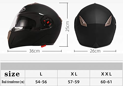 Casque modulaire moto Bluetooth double visière anti-buée cap casques - 7
