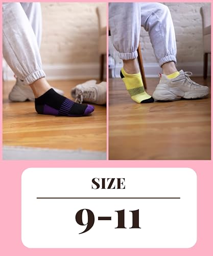 Tipi Toe Women's Athletic Cushioned Comfort Ankle Socks With Arch Support, Mesh Design. Perfect for Running & Sports (6 Pack)4