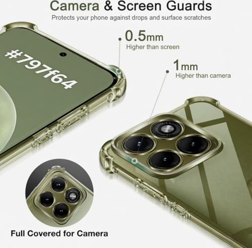 Image of Lustree Compatible with Motorola Edge 70 Pro 5G / Moto Edge 70 Pro Plus Back Cover| Clear + TPU Case with 4 Corner Air Cushion Protection & Camera Protection Cover for Moto Edge 70 Pro 5G