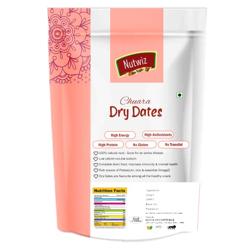 Image of Nutwiz Premium Dates (Dry Yellow Dates /Peela Chuara, 800G), Fresh