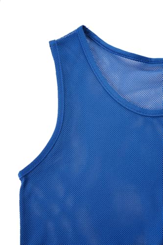 Image of Scrimmage Vests Pinnies Team Practice Jerseys for Kids,Youth and Adult Sports Soccer,Football,Basketball(12 Pack)
