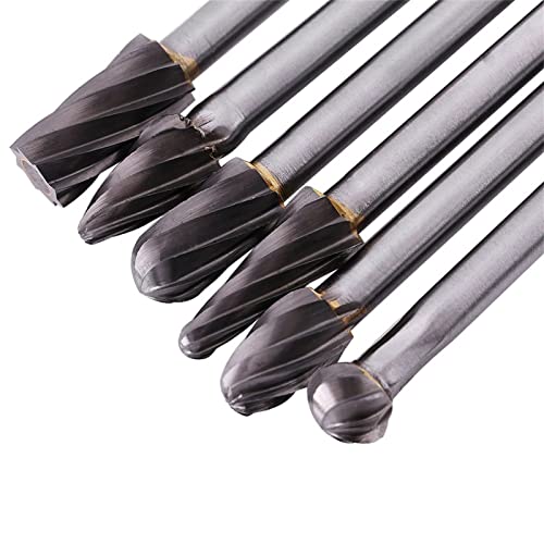 Set de 6 fresas rotativas de carburo de tungsteno miniatura 4