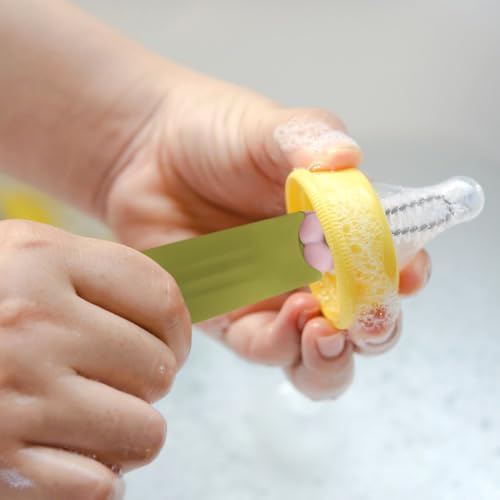 Image of Cleaner Brush Set, 4 Pcs 3 in 1 Cup Lid Cleaning Brush,Multifunctional Cleaning Brush for All Kinds of Cups, Bottles,Straws on Tumbler, Sippy Cup,Pipes and Tubes