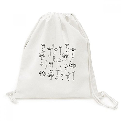 Sac à dos cordon champignon mignon en toile idéal pour vos sorties shopping et voyages légers