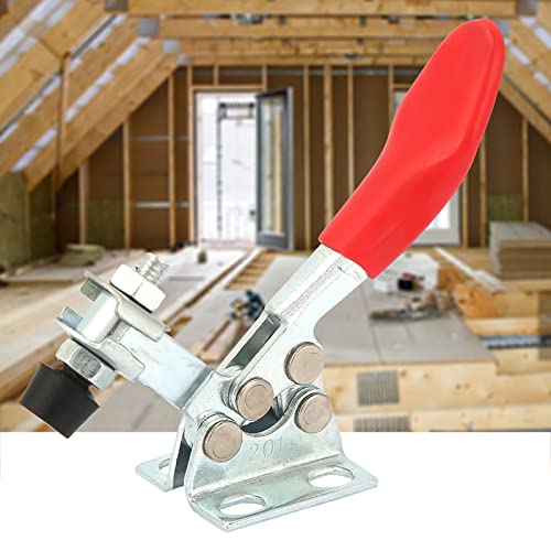 ACOGEDO 1 Uds. Herramienta Manual de Abrazadera de Palanca Horizontal de Accesorio Vertical de Acero Al Carbono 2 Abrazadera Horizontal GalvanizadaAbrazadera de Accesorio VerticalAcero Al Carbono