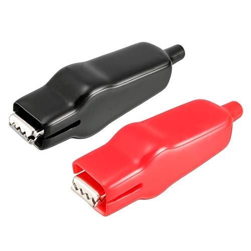 Image of uxcell 20A Insulated Alligator Clips Electrical Heavy-Duty Test Clips Crocodile Clamps 6pcs
