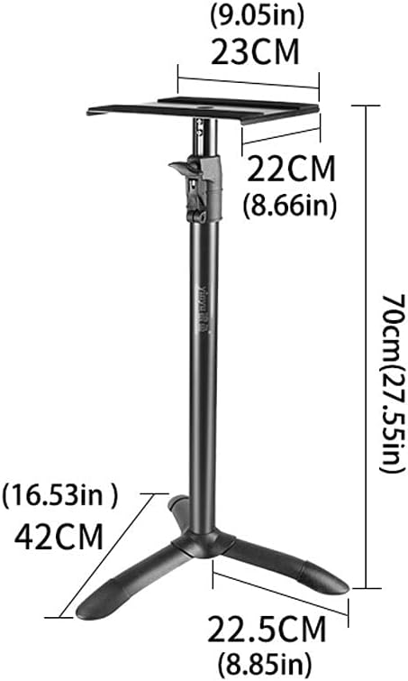 Sound Stands Audio Stand Lifting Tripod Metal Floor Surround Desktop Stand Multimedia Stand Suitable for Surround Sound and Bookshelf Speakers Audio Stand(Color:A1)