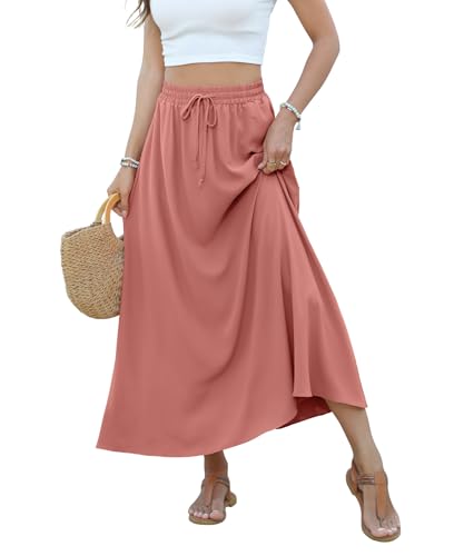 YSYOKOW High Waisted Maxi Skirts for Women Casual...