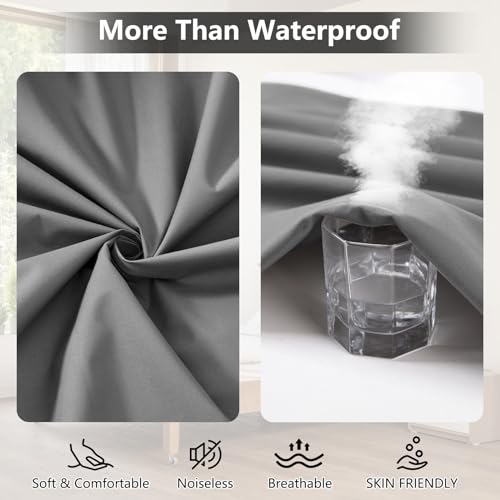 Inooro Queen Mattress Protector Waterproof, Breathable Mattress Cover Queen Size Bed, Noiseless Fitted Sheet With Deep Pocket Up To 18'' thumb #1