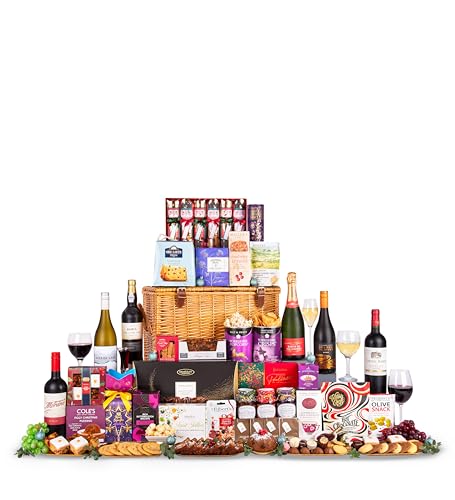 Prestige Christmas Hamper – Luxury Family Food & Wine Gift Basket – Corporate & Staff Gifting