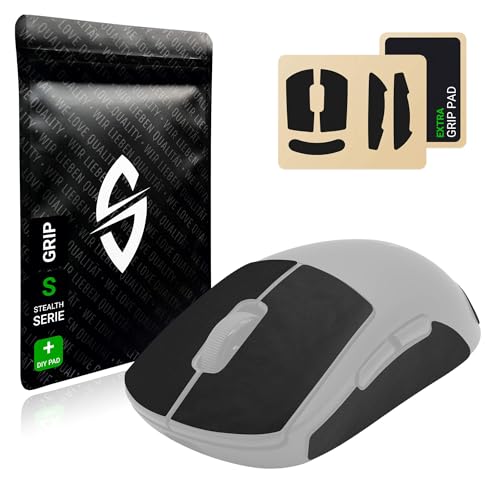 Grip Tape Set per Logitech G Pro 2 Lightspeed + pad extra Grip assorbe il sudore estremamente antiscivolo ultra sottile 0.5 mm autoadesivo e senza residui accessorio per mouse da