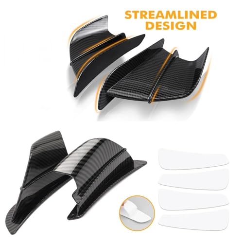 Kit d'ailes look carbone pour Kawasaki Zh2 de qualité premium - 2