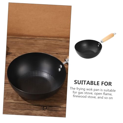 Wok pequeño antiadherente Cabilock hierro con mango ergonómico miniatura 5