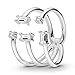 Produktbild Pandora Damen-Ringe 925 Sterlingsilber mit Ringgröße 50 197527CZ-50