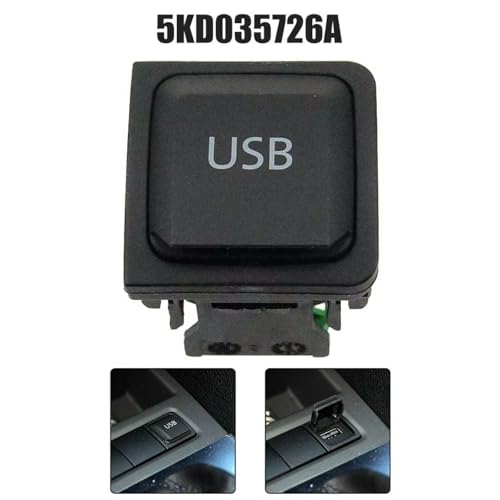 Conector AUX compatible con VW Golf MK6 Jetta MK5 consola central 5