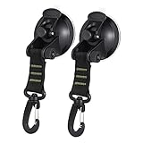 UKCOCO 2 Piezas Gancho Multiusos Perchas De Succión De Baño Soporte De Ventosa Para Yate Universal Ganchos Al Aire Para Toallas Gancho De Succión Ducha Green Abs