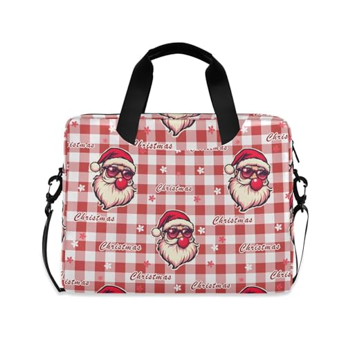 Maletín para portátil con estampado navideño y correa ajustable