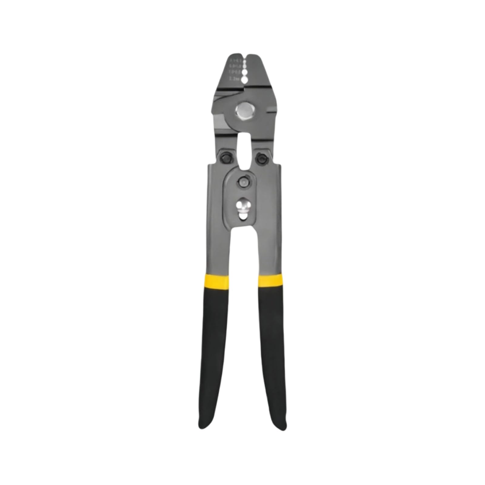 Shntig Teflo Version Aluminum Sleeve Crimping Tool 10 Inch Wire Rope Crimper Cutter With Grip Handle And Clasp For Cable Repair Jobs Hand Swaging Tool Ferrule Crimper Sleeve Crimping Fishing Leader Rigging Cable Press