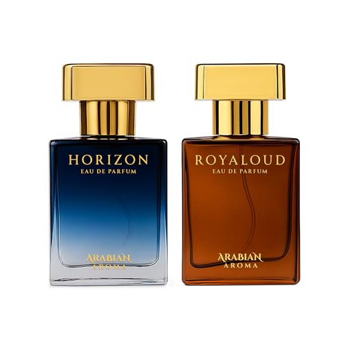 Image of Arabian Aroma Horizon & Royal Oud Perfume Set | Eau De Parfum for Men | Long Lasting Fragrance (30ml Each)