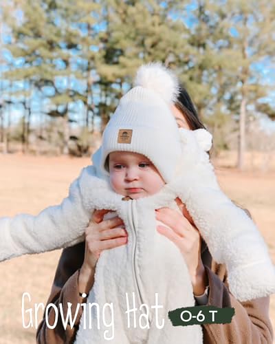 FURTALK Toddler Winter Hat Baby Pom Pom Beanie Boys Girls Kids Knitted Fleece Lined Cap3