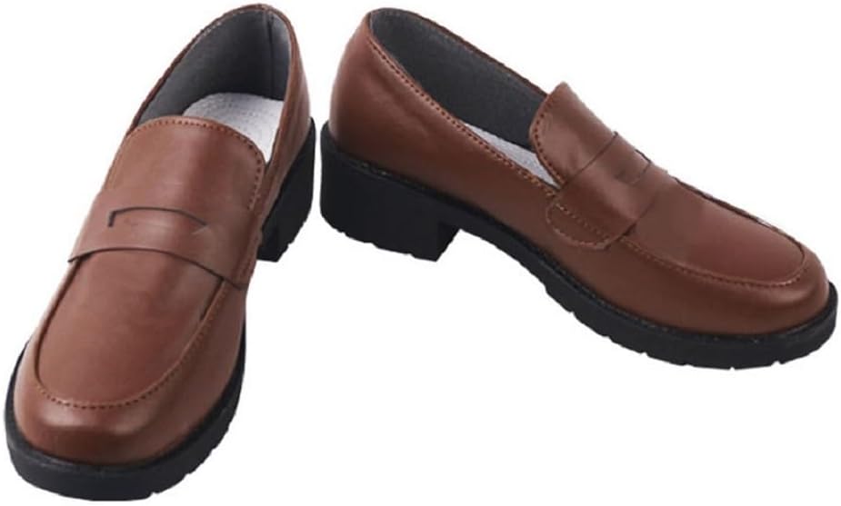 YuanCos Brown Cosplay Slip-on Shoes Loafers