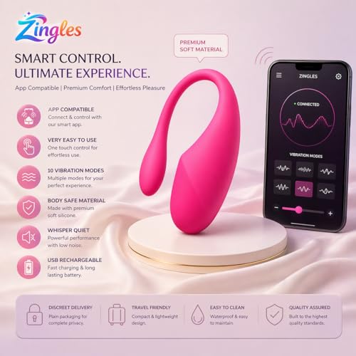 Image of Zingles Personal Care Device | Rechargeable | Compact & Portable | Soft Silicone Finish | Multi-Mode | Pink