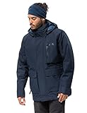 warm wattierte Innenjacke Jack Wolfskin Herren FJAERLAND Jacket 3-in-1-Jacke Wasserdicht Winddicht Atmungsaktiv 3in1-jacke, Night blau, XL