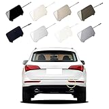 Goholy Car Rear Bumper Tow Hook Cover Compatible with Audi Q5 2008 2009 2010 2011 2012 2013 2014 2015 2016 2017 8R0807449 8R0807450 Trailer Cover Towing Eye Cap Unpainted Left Driver Side