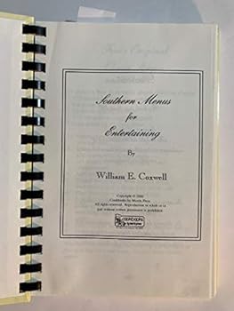 Ring-bound Southern Menus for Entertaining Book