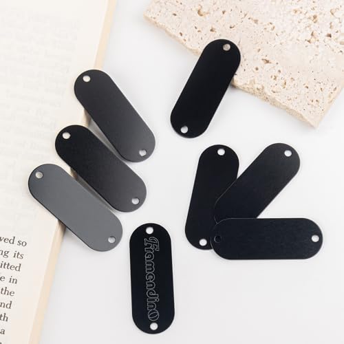 Framendino 22086_25_03212024 25 Pack Aluminum Engraving Blanks Tags Stamping Blanks Tags With 2 Holes Metal Stamping Blanks Pet Id Tags For Dog Cat Name Personalized Bracelet Diy Craft Keychain thumb #3