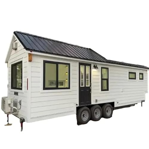 Prefab Tiny Modular Homes On Wheels Trailer with Stairs for Hotel and Home