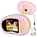 Micoke Macchina Fotografica per Bambini 1080P Portatile Videocamera Mini Fotocamera giocattolo Regalo di Compleanno Natale per Ragazza Rosa