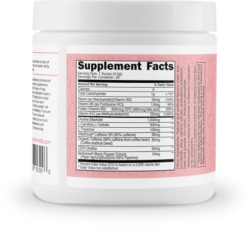 Image of TransformHQ Energy & Focus Powder (Cotton Candy) 28 Servings, Gluten-Free | Boost Shot Clean Energy Drink Mix, Sugar Free, GMO-Free