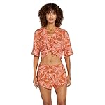 Volcom Womens Off Tropic Elastic Waist Short