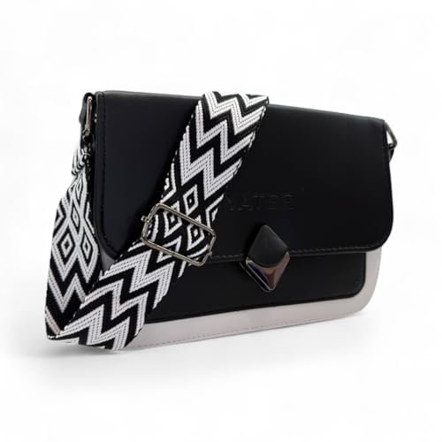Image of YATEE Stylish Crossbody Sling Bag for women & Girls - Premium PU Leather Shoulder Purse with Adjustable Strap, Black Casual shoulder Bag for Office, Travel & Daily Use.