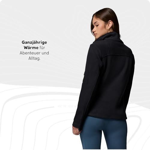 Columbia Damen Fast Trek Ii Jacket Fleecejacke Mit Durchgehendem Reißverschluss, Schwarz, S EU